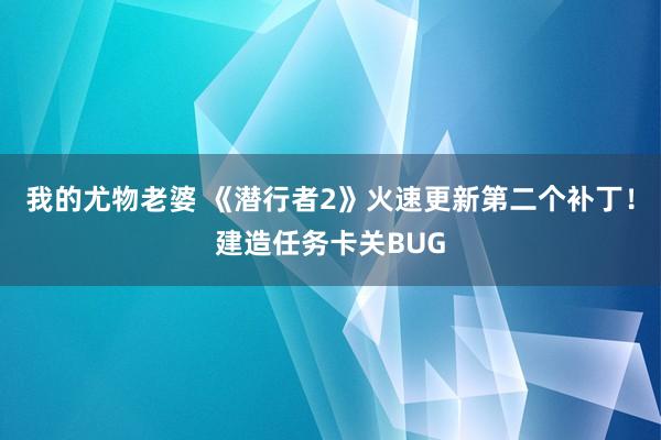 我的尤物老婆 《潜行者2》火速更新第二个补丁！建造任务卡关BUG