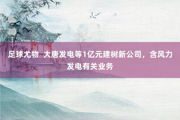 足球尤物  大唐发电等1亿元建树新公司，含风力发电有关业务