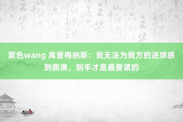 聚色wang 库普梅纳斯：我无法为我方的进球感到鼎沸，到手才是最要紧的