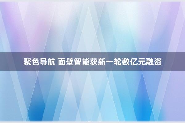 聚色导航 面壁智能获新一轮数亿元融资