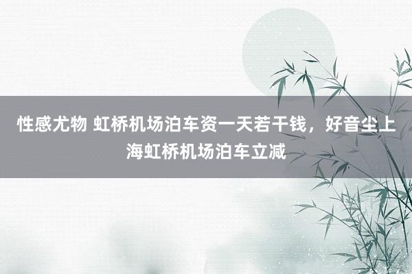性感尤物 虹桥机场泊车资一天若干钱，好音尘上海虹桥机场泊车立减