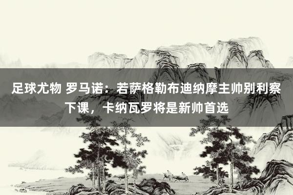 足球尤物 罗马诺：若萨格勒布迪纳摩主帅别利察下课，卡纳瓦罗将是新帅首选