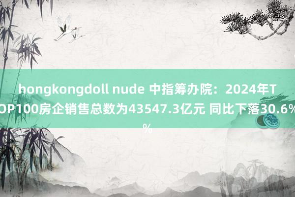 hongkongdoll nude 中指筹办院：2024年TOP100房企销售总数为43547.3亿元 同比下落30.6%
