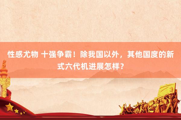 性感尤物 十强争霸！除我国以外，其他国度的新式六代机进展怎样？