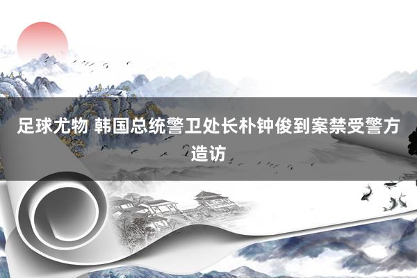 足球尤物 韩国总统警卫处长朴钟俊到案禁受警方造访