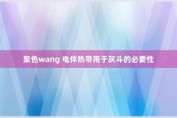 聚色wang 电伴热带用于灰斗的必要性