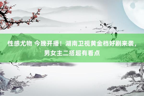 性感尤物 今晚开播！湖南卫视黄金档好剧来袭，男女主二搭超有看点