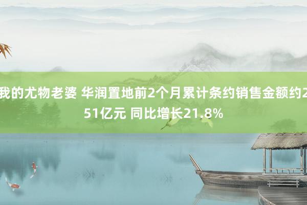 我的尤物老婆 华润置地前2个月累计条约销售金额约251亿元 同比增长21.8%