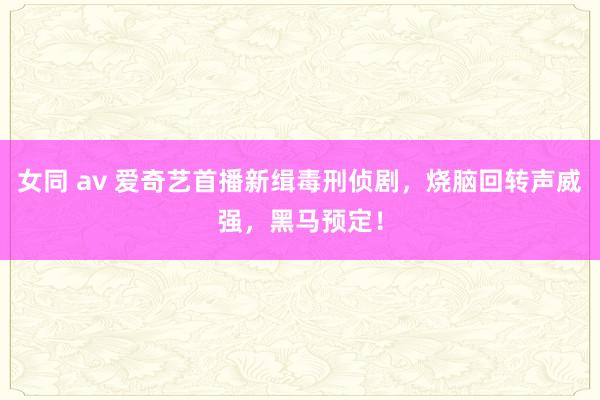 女同 av 爱奇艺首播新缉毒刑侦剧，烧脑回转声威强，黑马预定！